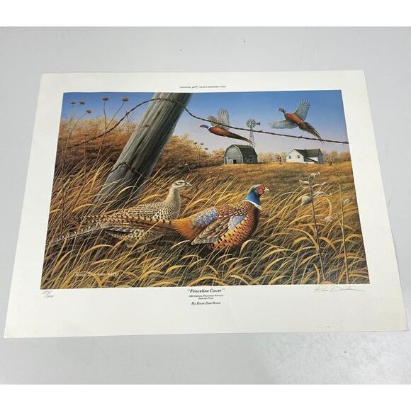 Russ Duerksen Fenceline Cover Print 1993 Limited Edition Signed and Numbered - Picture 1 of 8